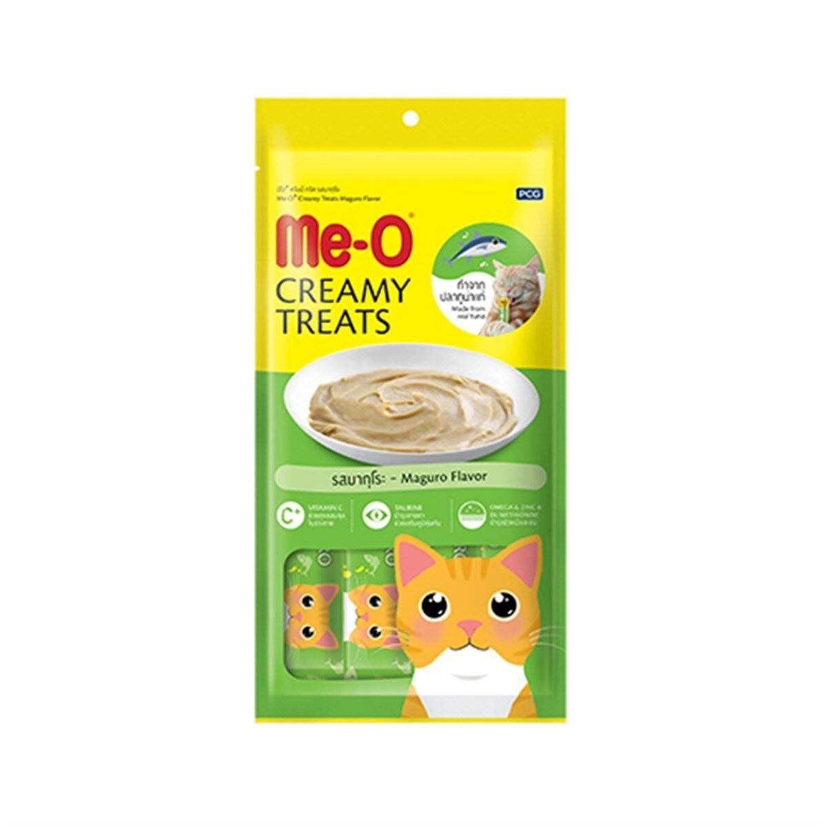 Me-O Creamy Sarı Yüzgeçli Orkinos Sıvı Kedi Ödülü 4x15 Gr