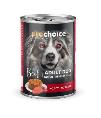 Pro Choice Sığır Etli Şekersiz Ezme Yetişkin Köpek Konservesi 400 gr