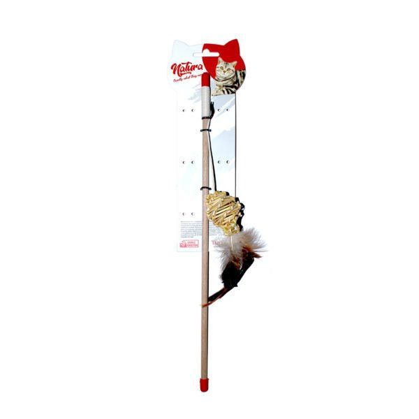 Natura Tüylü Kozalak Kedi Olta Oyuncak 45 Cm Ptc-066