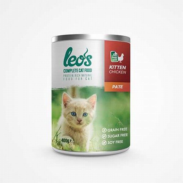 Leos Tavuk Etli Pate Yavru Kedi Konservesi 400 Gr
