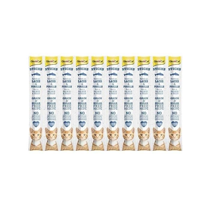 Gimcat Kedi Ödül Çubuğu Somon - Alabalıklı 50 Gr. 10 lu