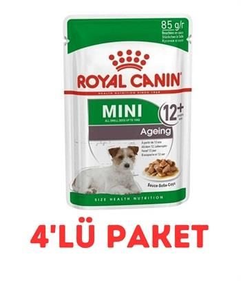 Royal Canin Mini Ageing Küçük Irk Yaşlı Köpek Pouch Konserve 85 Gr 4'Lü Paket