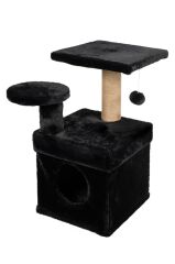 Dubex 65x51x72 cm Kedi Oyun Evi ve Tırmalama Platformu Siyah