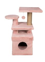 Dubex 65x39x85 cm Kedi Oyun Evi ve Tırmalama Platformu Pembe