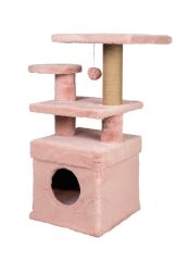 Dubex 65x39x85 cm Kedi Oyun Evi ve Tırmalama Platformu Pembe