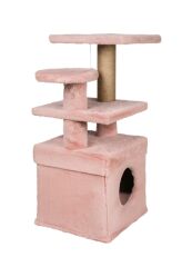 Dubex 65x39x85 cm Kedi Oyun Evi ve Tırmalama Platformu Pembe