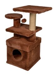 Dubex 65x39x85 cm Kedi Oyun Evi ve Tırmalama Platformu Tarçın