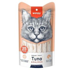 Wanpy Ton Ve Somon Balıklı Sıvı Kedi Ödülü 25 x 14 Gr