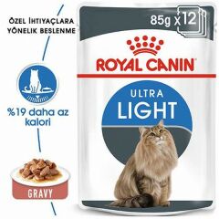 Royal Canin Light Weight Gravy Düşük Kalorili Light Kedi Konservesi 6 Adet 85 Gr