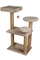 Dubex 65x88x111 cm Kedi Oyun Evi ve Tırmalama Platformu Bej