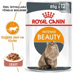 Royal Canin Intense Beauty Gravy Pouch Yetişkin Kedi Konservesi 6 Adet 85 Gr