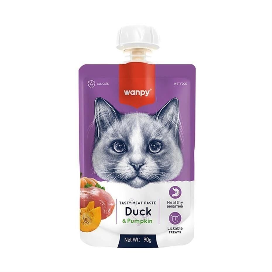 Wanpy Taze Ördekl Ve Bal Kabaklı Kedi Et Ezmesi 90 Gr