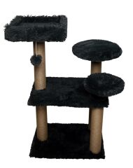 Dubex 65x88x111 cm Kedi Oyun Evi ve Tırmalama Platformu Gri