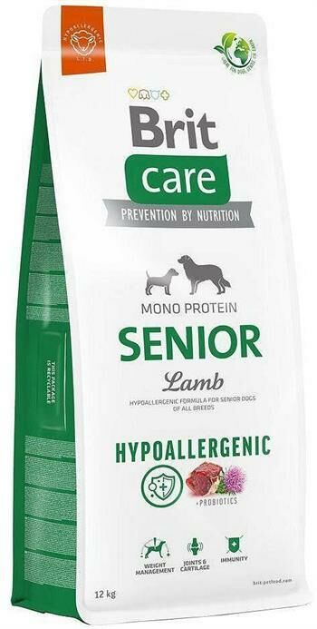 Brit Care Hypo-Allergenic Kuzulu Yaşlı Köpek Kuru Maması 12 Kg