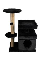 Dubex 39x72x87 cm Kedi Oyun Evi ve Tırmalama Platformu Siyah