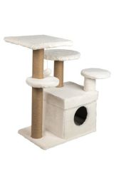 Dubex 65x86x87 cm Kedi Oyun Evi ve Tırmalama Platformu Beyaz
