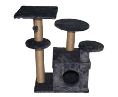 Dubex 65x86x87 cm Kedi Oyun Evi ve Tırmalama Platformu Gri