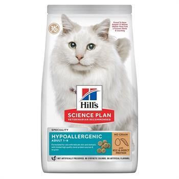 Hills Hypo-Allergenic Yumurta ve Larva Proteinli Yetişkin Kedi Maması 1.5 Kg