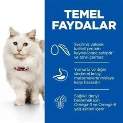 Hills Hypo-Allergenic Yumurta ve Larva Proteinli Yetişkin Kedi Maması 1.5 Kg