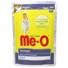 Me-O Sterilised L Carnitinli Tavuk Etli Kısırlaştırılmış Kedi Konservesi 80 Gr