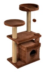 Dubex 53x86x111 cm Kedi Oyun Evi ve Tırmalama Platformu Tarçın