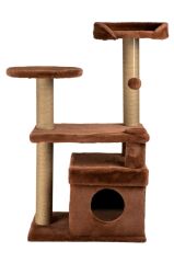 Dubex 53x86x111 cm Kedi Oyun Evi ve Tırmalama Platformu Tarçın