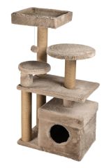 Dubex 65x73x111 cm Kedi Oyun Evi ve Tırmalama Platformu Bej