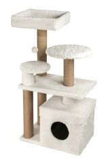 Dubex 65x73x111 cm Kedi Oyun Evi ve Tırmalama Platformu Beyaz