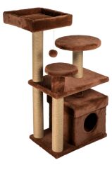 Dubex 65x73x111 cm Kedi Oyun Evi ve Tırmalama Platformu Tarçın