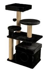 Dubex 65x73x111 cm Kedi Oyun Evi ve Tırmalama Platformu Siyah