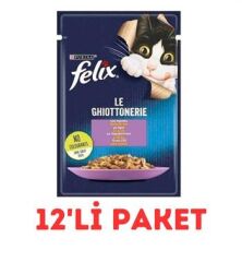 Felix Kuzu Etli Kedi Yaş Maması 85 Gr 12'Li Paket