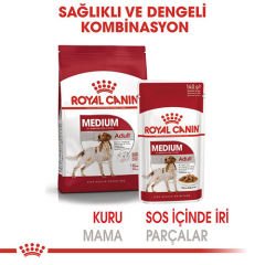 Royal Canin Medium Adult Gravy Yetişkin Köpek Konservesi 140 Gr