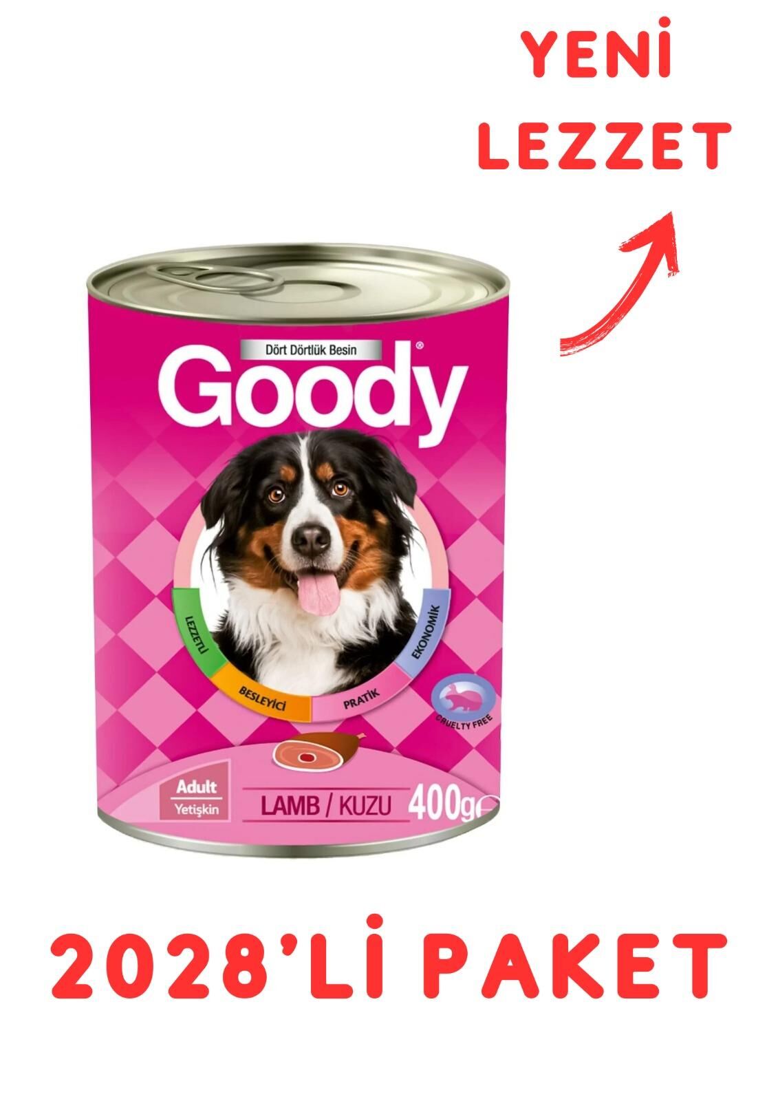 Goody Kuzulu Yetişkin Köpek Konservesi 400 Gr - 2028'Li Paket (1 PALET)