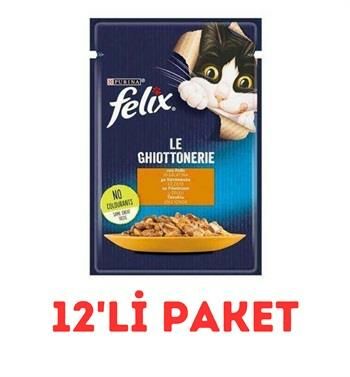 Felix Tavuklu Yaş Kedi Maması 85 Gr 12'Li Paket