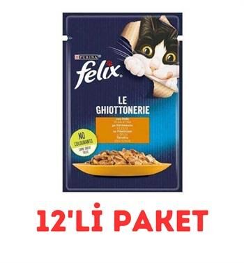 Felix Tavuklu Yaş Kedi Maması 85 Gr 12'Li Paket