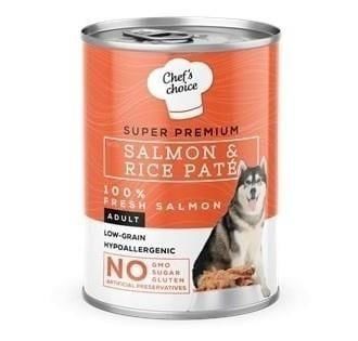 Chefs Choice Kıyılmış Somonlu ve Pirinçli Köpek Konservesi 400 Gr