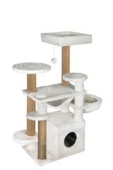 Dubex 65x108x129 cm Kedi Oyun Evi ve Tırmalama Platformu Beyaz