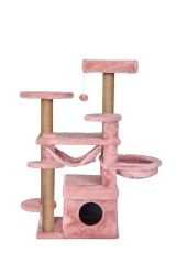 Dubex 65x108x129 cm Kedi Oyun Evi ve Tırmalama Platformu Pembe