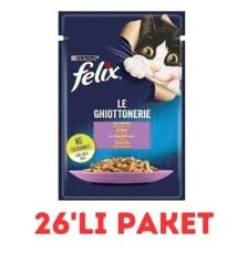 Felix Kuzu Etli Kedi Yaş Maması 85 Gr 26'Lı Paket