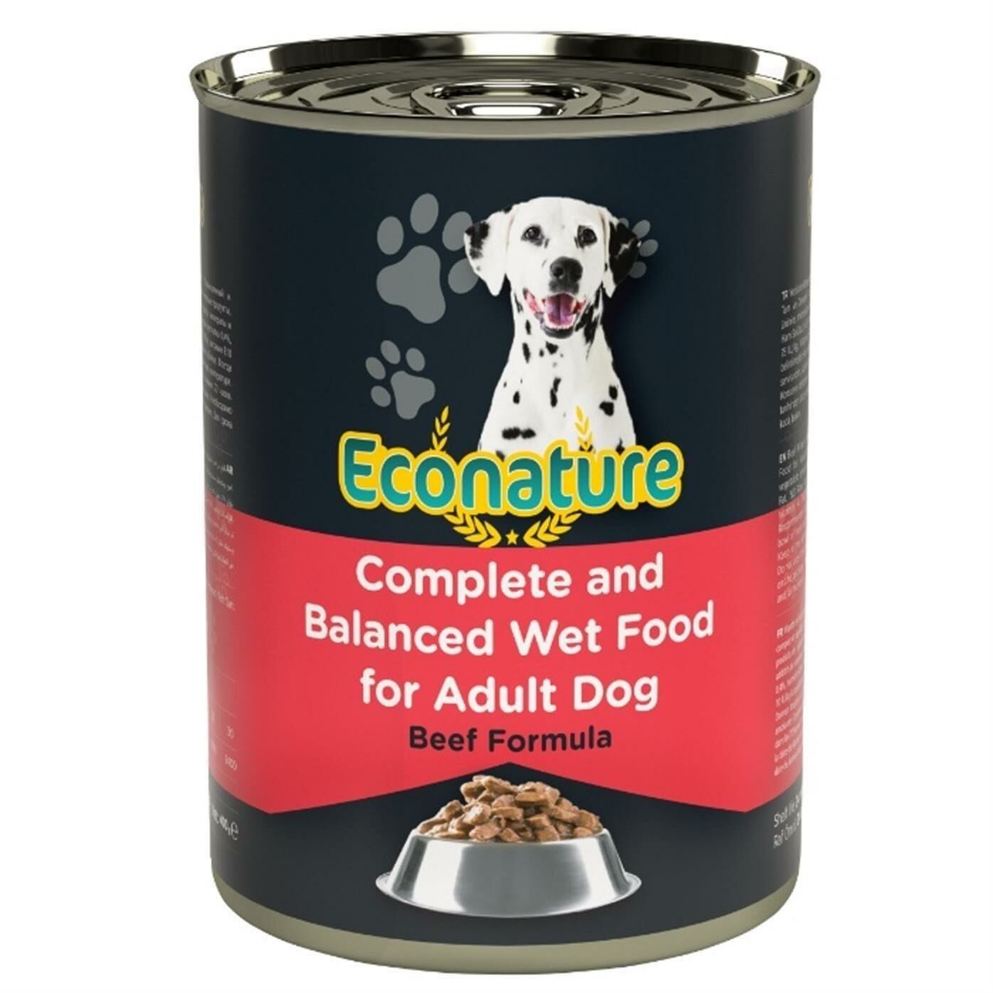 Econature Sığır Etli Yetişkin Köpek Konservesi 400 Gr