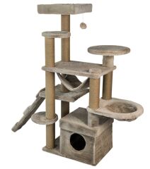 Dubex 55x160x124 cm Kedi Oyun Evi ve Tırmalama Platformu Bej