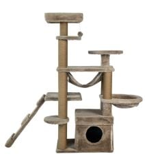 Dubex 55x160x124 cm Kedi Oyun Evi ve Tırmalama Platformu Bej