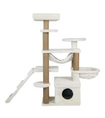 Dubex 55x160x124 cm Kedi Oyun Evi ve Tırmalama Platformu Beyaz