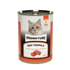 Pronature Tahılsız Sığır Etli Ezme Yetişkin Kedi Konservesi 400 Gr