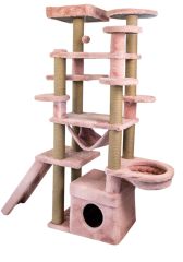 Dubex 55x160x173 cm Kedi Oyun Evi ve Tırmalama Platformu Pembe