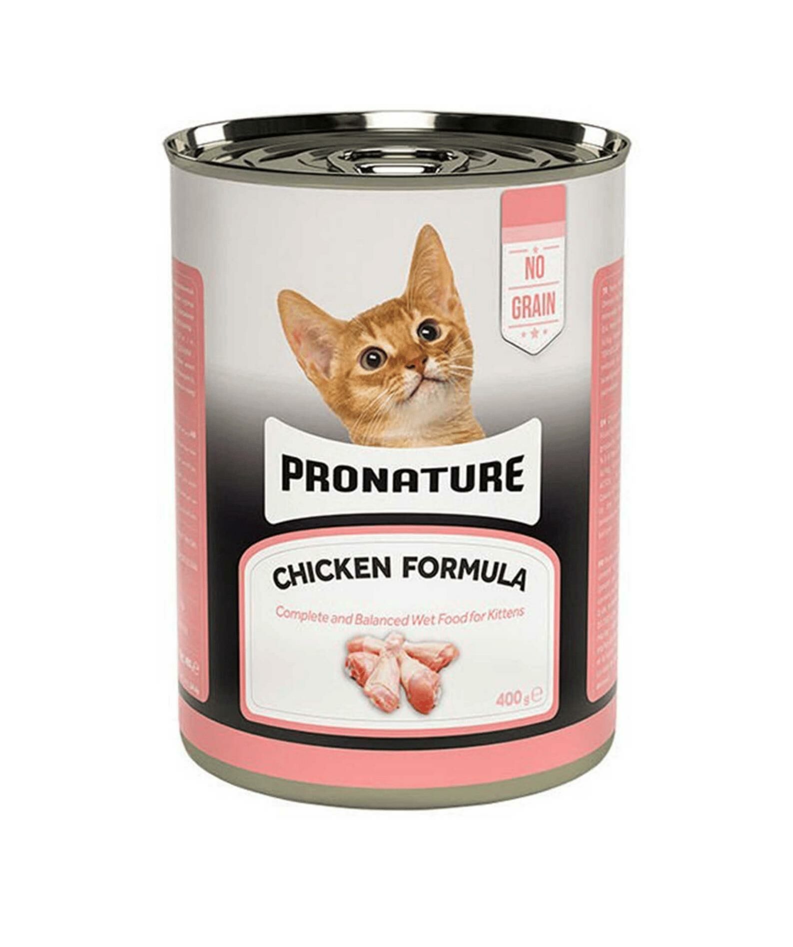 Pronature Tahılsız Tavuklu Ezme Yavru Kedi Konservesi 400 Gr