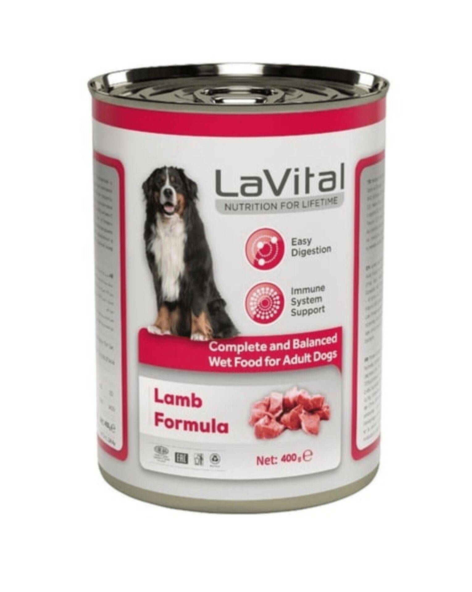 Lavital Kuzu Etli Yetişkin Köpek Konservesi 400 Gr
