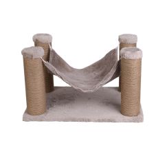 Dubex 39x59x34 cm Kedi Hamağı ve Tırmalama Platformu Bej