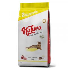 Natura Düşük Tahıllı Tavuk _ Nar Yetişkin Kedi Maması 8+2 Kg