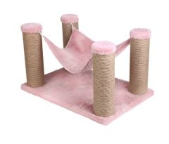Dubex 39x59x34 cm Kedi Hamağı ve Tırmalama Platformu Pembe